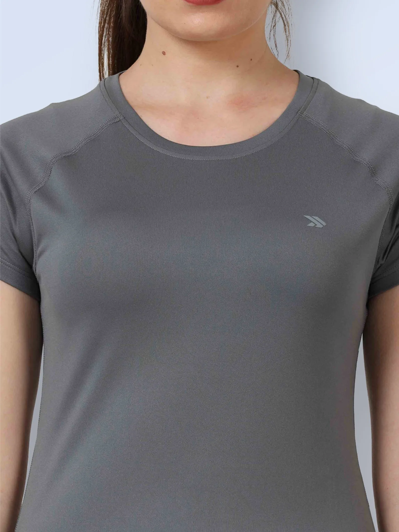 Women's Quick Dry Round Neck Gym T-Shirt