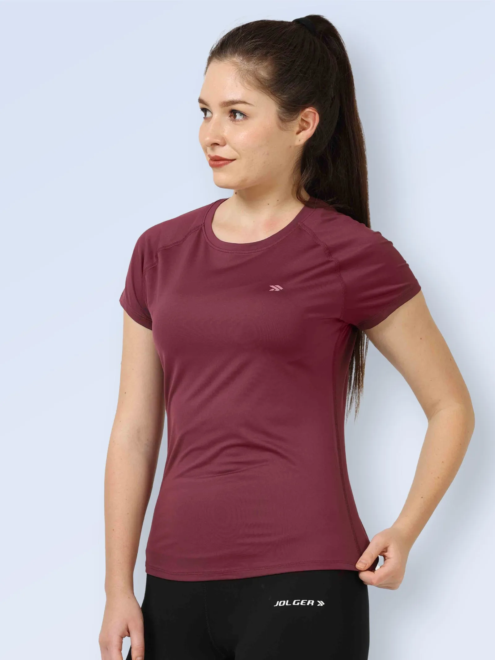 Women's Quick Dry Round Neck Gym T-Shirt