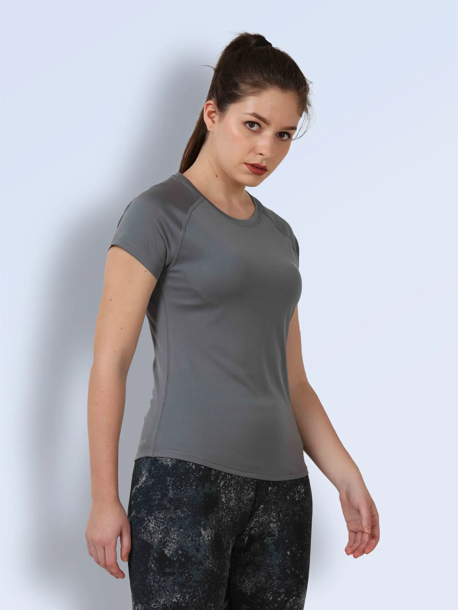 Women's Quick Dry Round Neck Gym T-Shirt