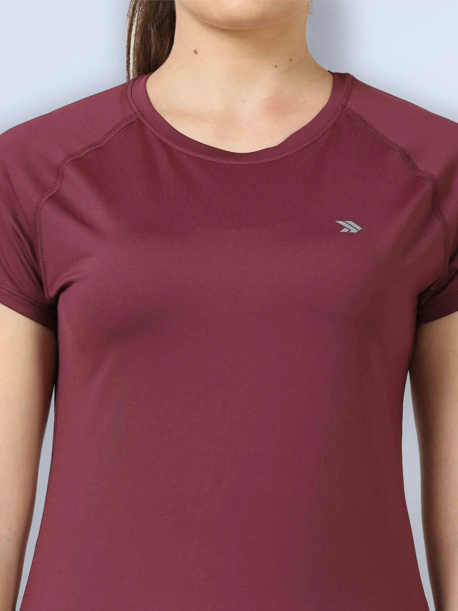 Women's Quick Dry Round Neck Gym T-Shirt