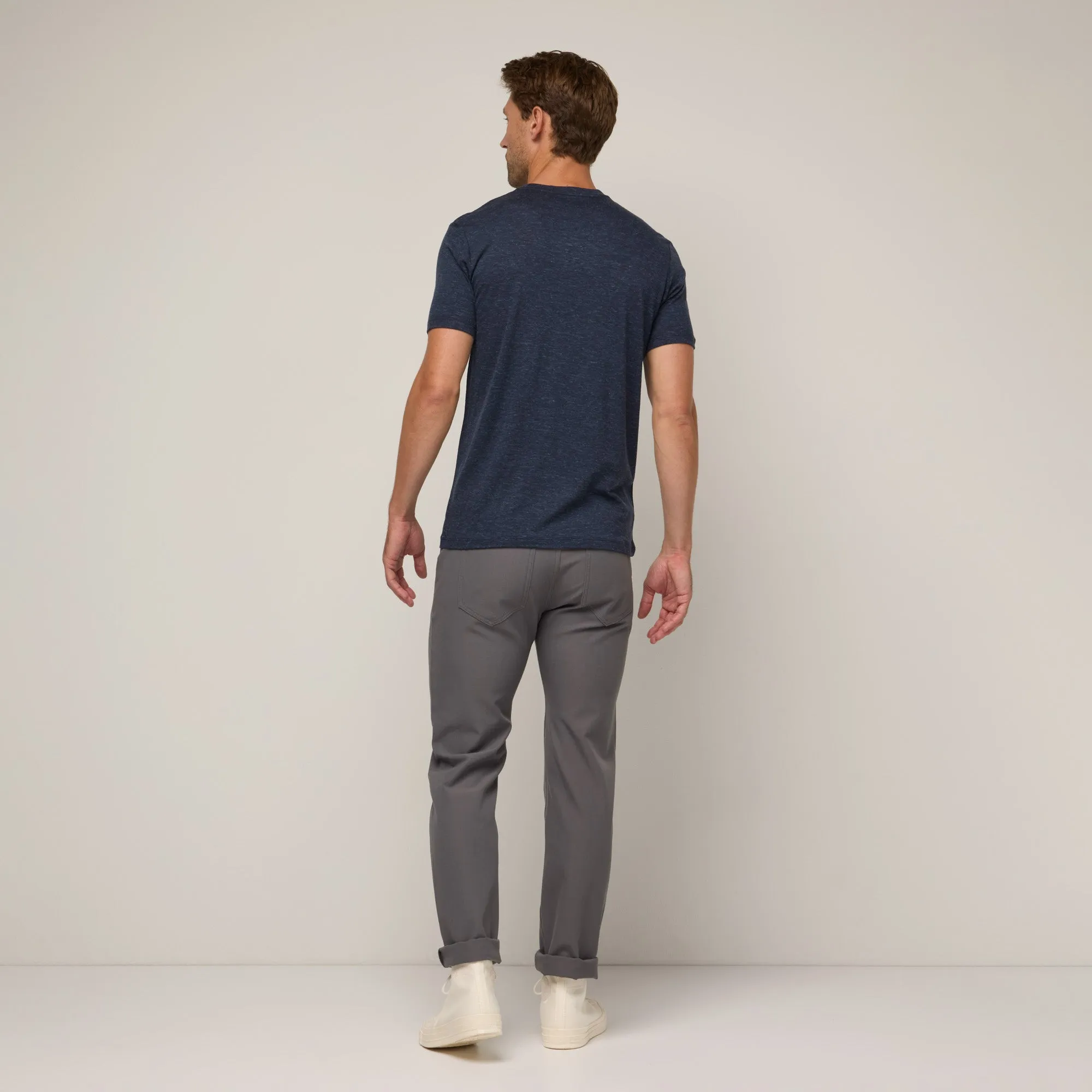 Wool Linen Crew Neck Tee