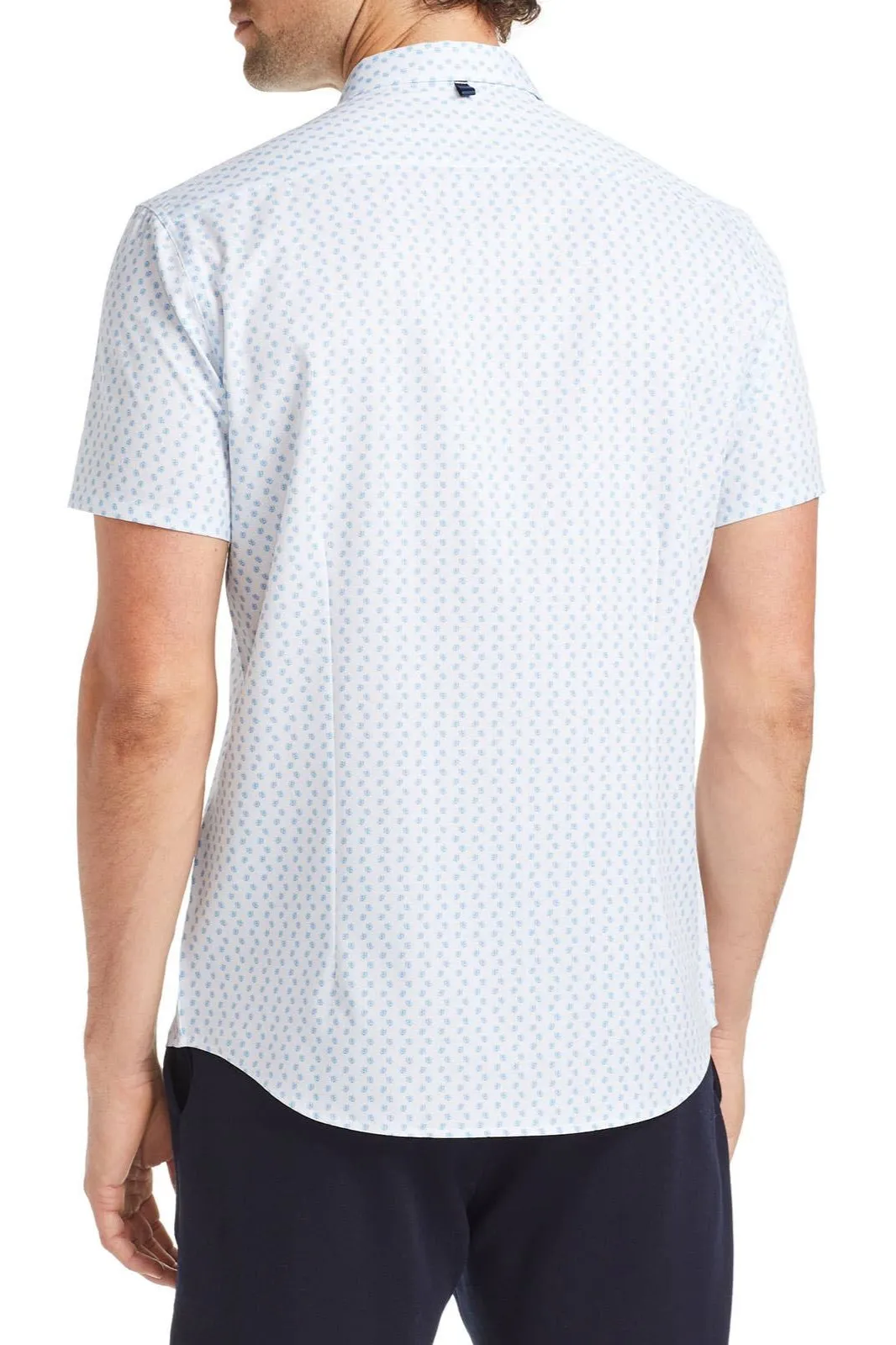 W.R.K. Texted Dot 4 Way Stretch Short Sleeve Shirt (30% Off Sale!)